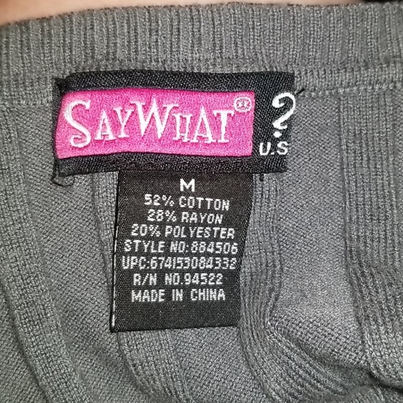 EUCMed grey cotton/ramie blend SEXY V-neck sweater - Picture 6 of 7